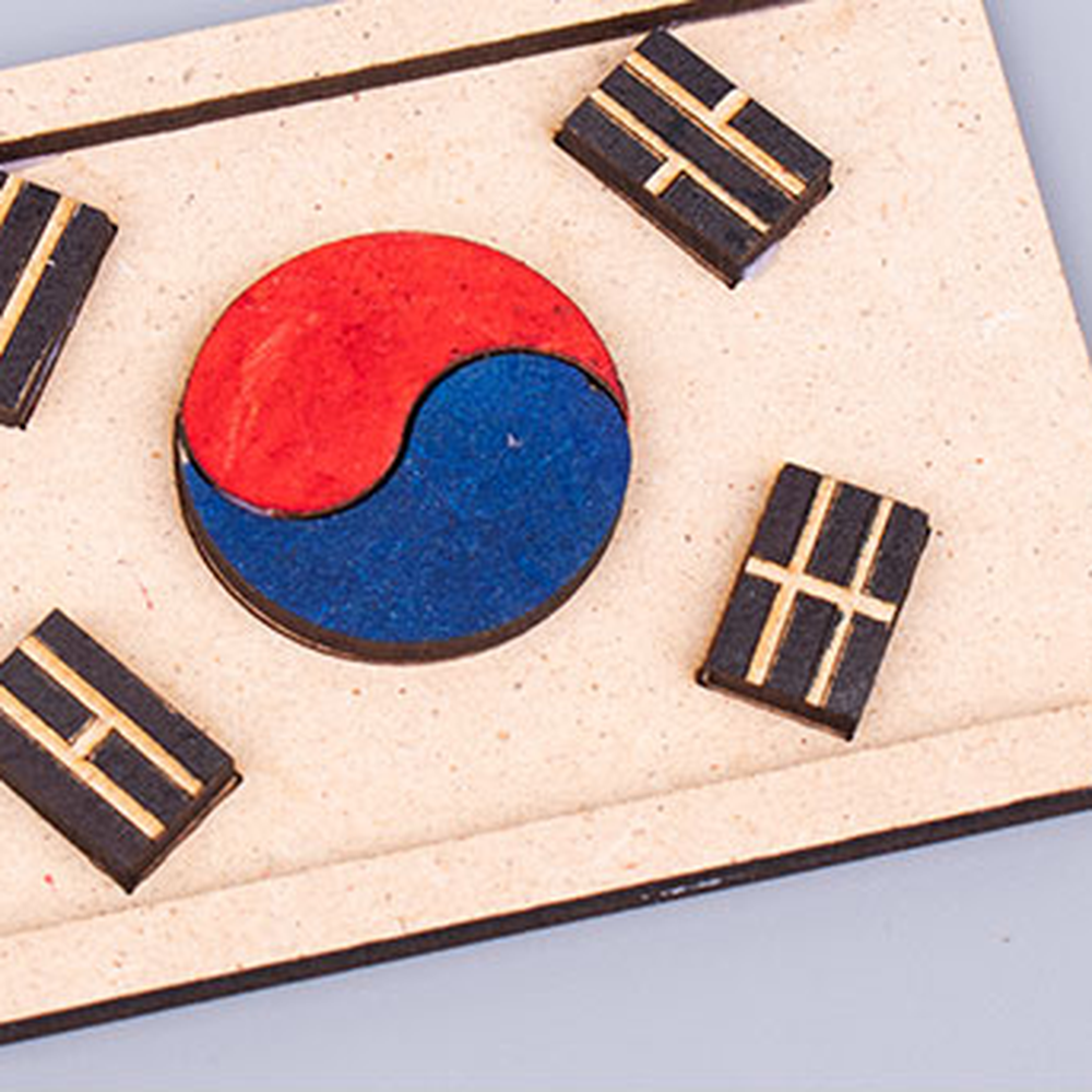 MDF조립태극기만들기 방과후미술역사수업 창의체험활동초등미술태극기액자 1인구성 - 상세 이미지 5