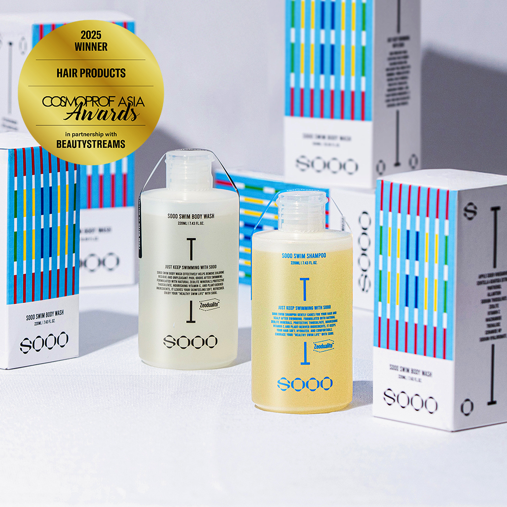 [내일배송]수영 샴푸&바디워시 염소 냄새 제거 SOOO 수영장 전용 샴푸 바디워시 세트 220ml - 상품 이미지