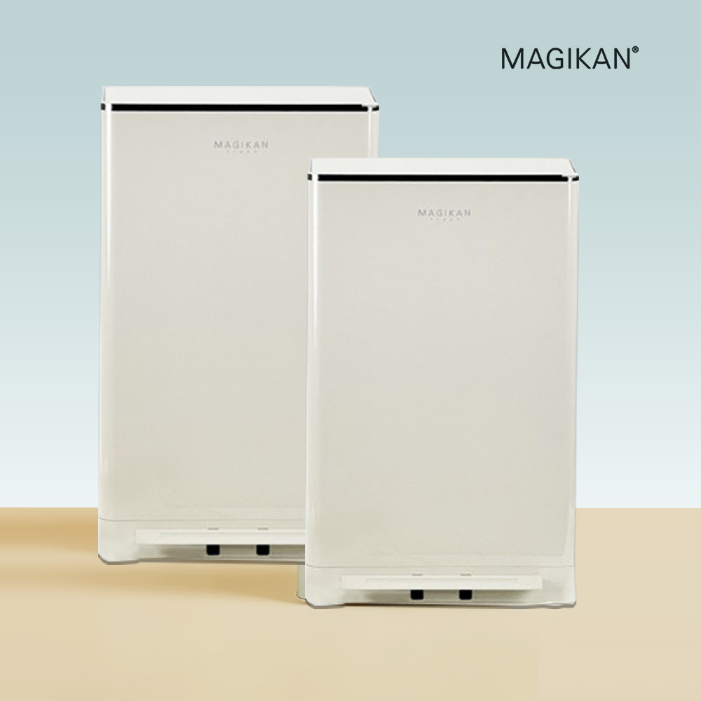 매직캔 크롬히포21L 아이보리-MH250ICR 더블락시스텝 기본리필 장착 신제품 - 상품 이미지