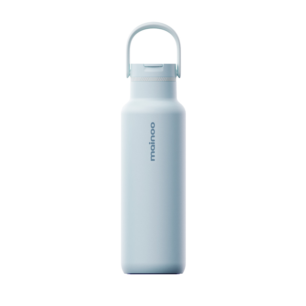 마이누 젠투 3박4일 보냉 가벼운 빨대 텀블러 570ml, 페일아쿠아 - 상품 이미지