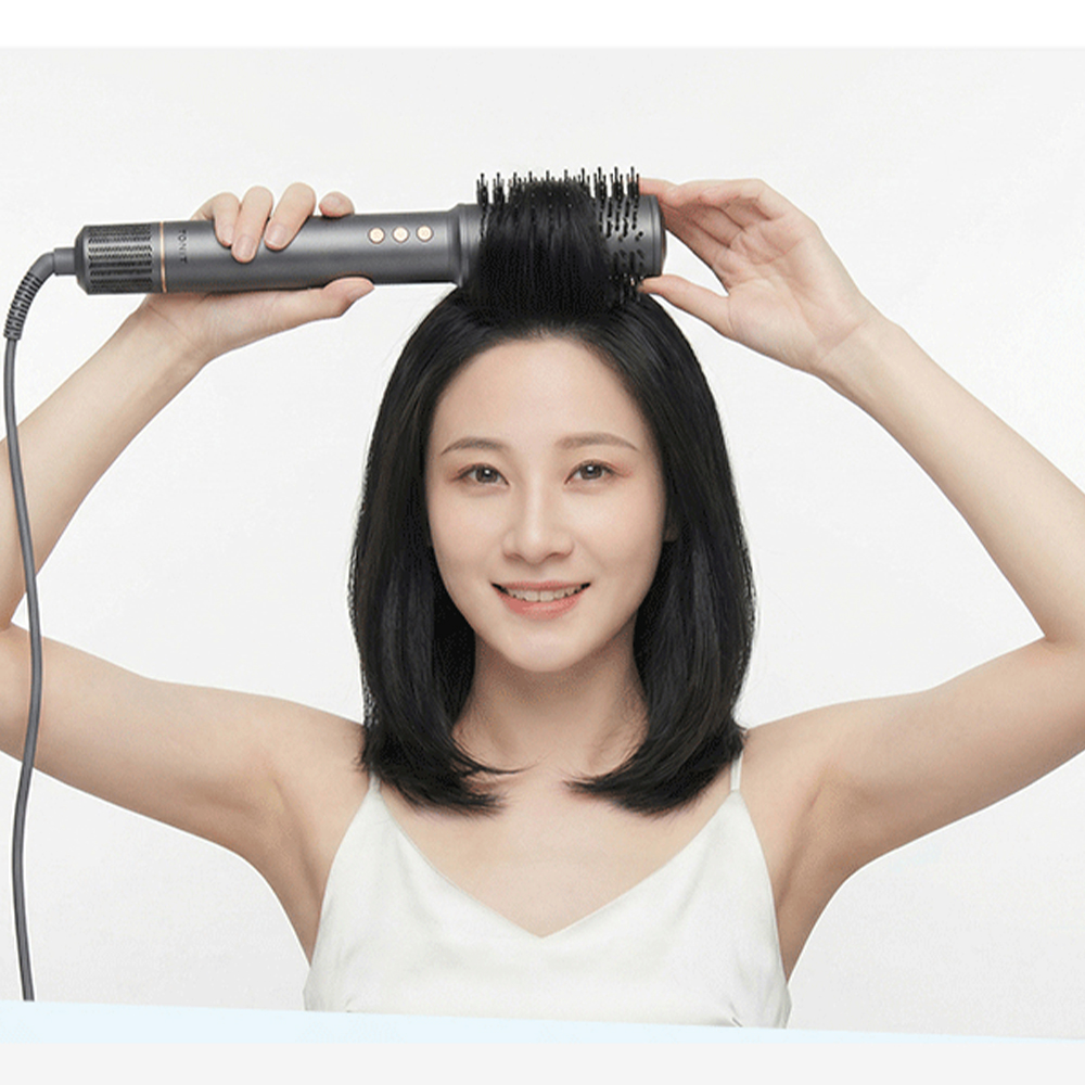 145-Tanit 7in1 헤어스타일러 에어 롤 빗 드라이기 봉고데기 핑크 - 상세 이미지 5