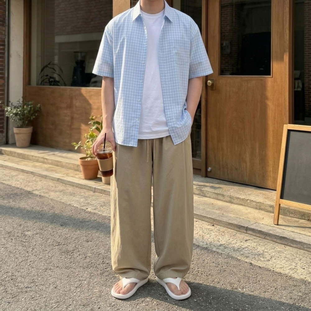 남성마바지 남성린넨바지 벌룬팬츠 이미지 8