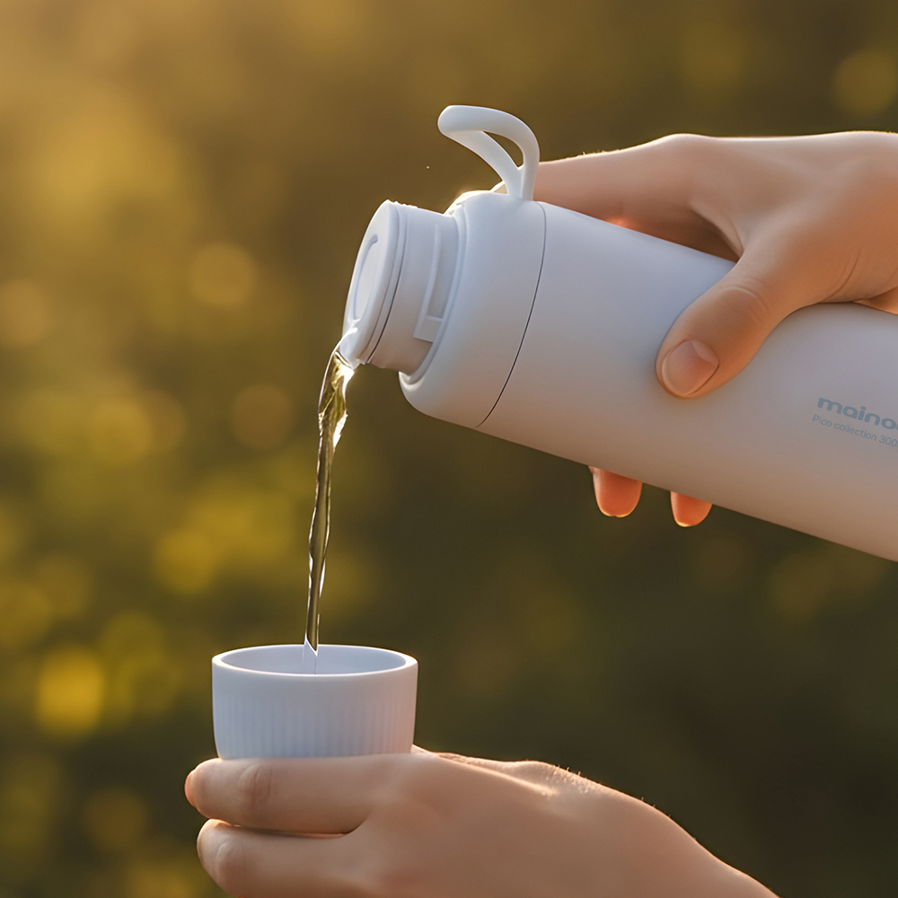 마이누 피코 16시간 보온 듀얼음용 가벼운 미니 텀블러 200ml, 라임크림 이미지 6
