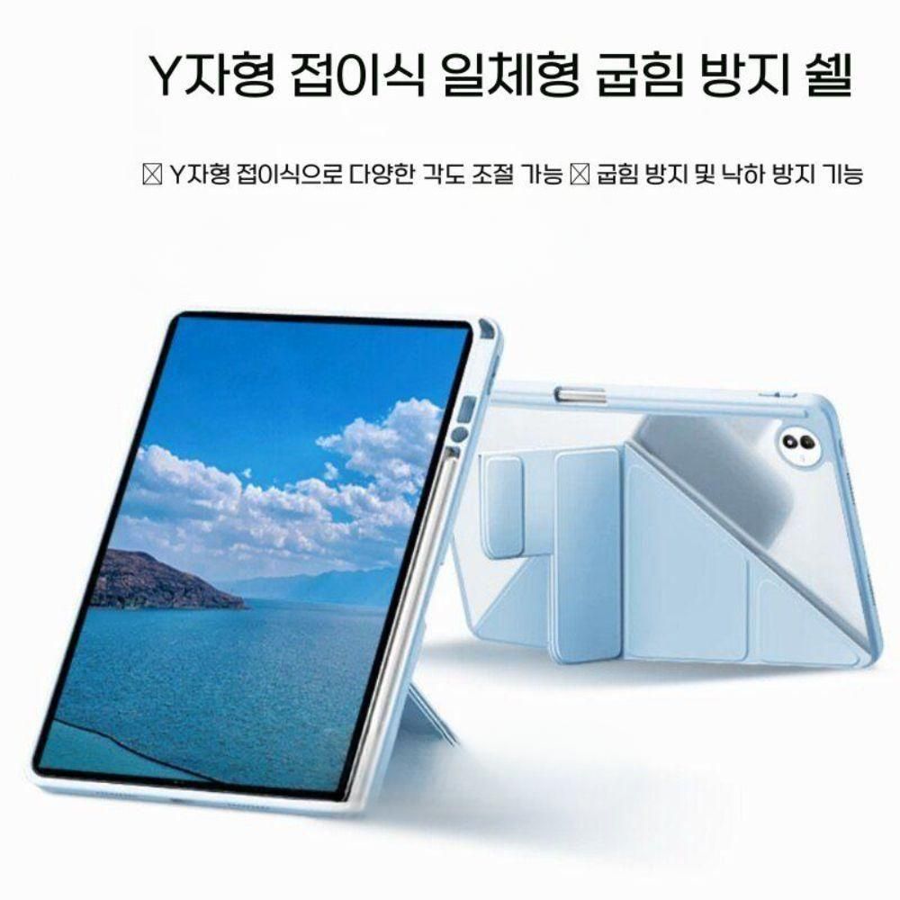 오포 패드 미니 케이스 Y폴드 자석 클라스프 펜슬롯 접이식 거치대 실리콘 커버 - 상세 이미지 2