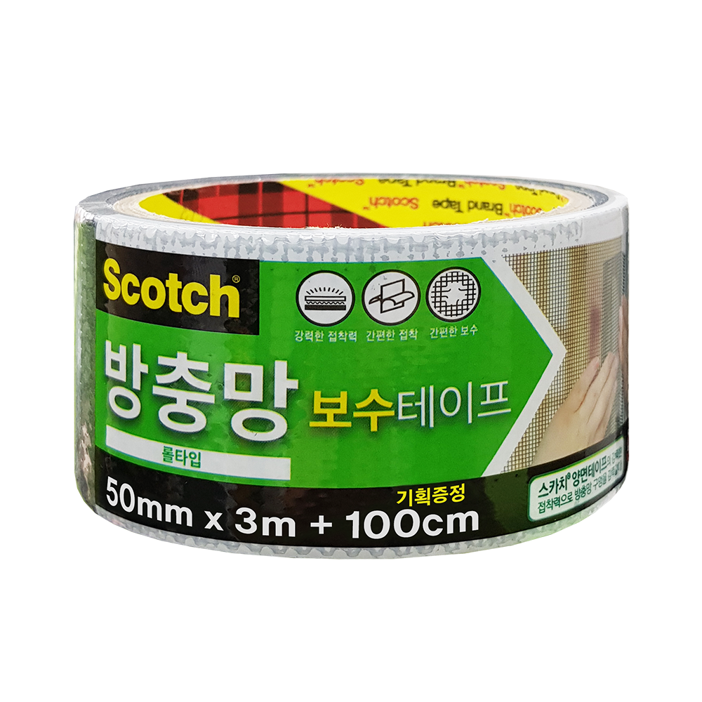 3M 방충망 유지보수 셀프 시공 롤테이프 3m+1m, 2개 - 상세 이미지 2