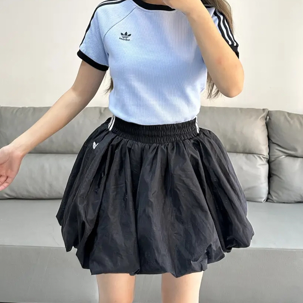 아디다스 오리지널 뉴 플레어 버블 스커트 블랙 KD8122 - 상세 이미지 2