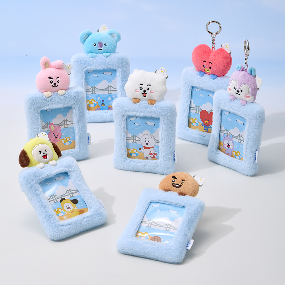 BT21 부산 인형 포토카드 홀더 키링