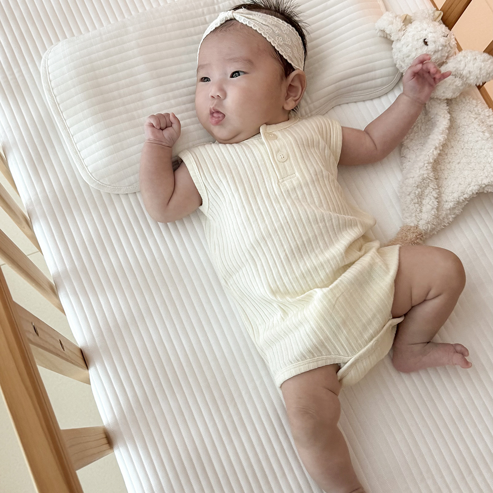 올포홈 아기 침대패드 듀라론 쿨매트 냉감 낮잠패드 여름 이불 신생아 퓨어라인 벨라 - 상세 이미지 5