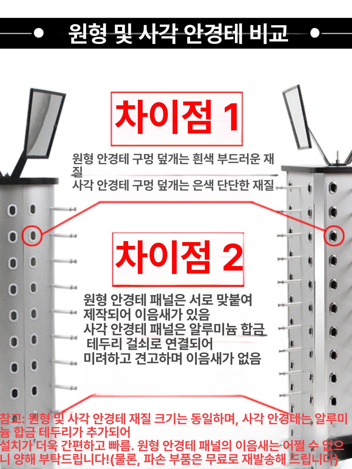 안경 진열대 회전형 선글라스 매장 디스플레이 원형 32쌍 - 상세 이미지 3