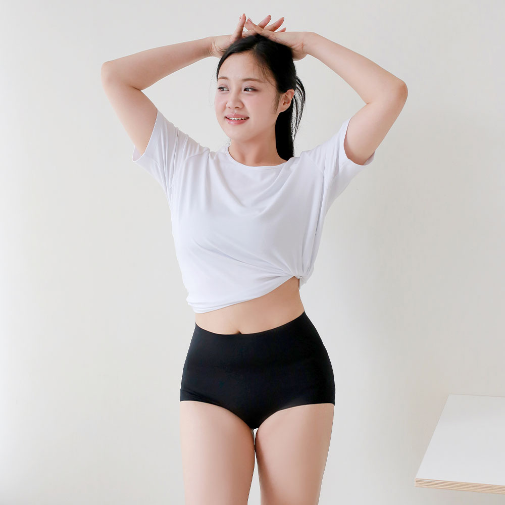 (1+1) 코지랩 심리스 뱃살 보정 팬티 초슬림 똥배 뱃살 군살 옆구리살 커버 빅사이즈 복부 자연스러운 거들 - 상세 이미지 2