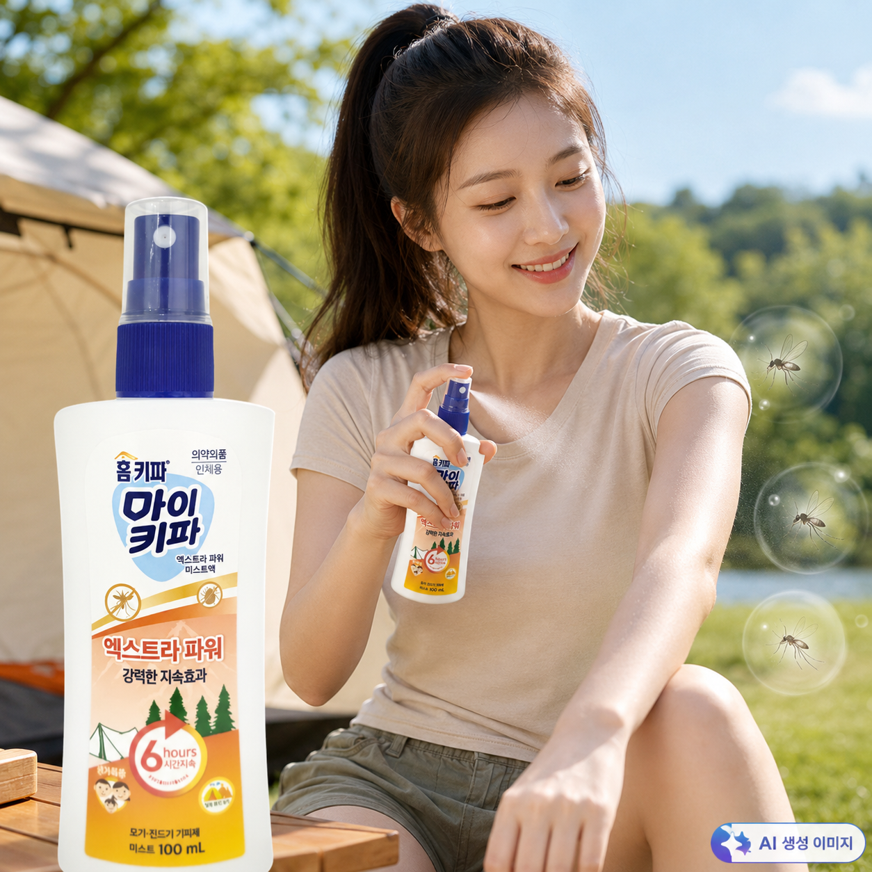 마이키파 엑스트라파워 이카리딘 20% 모기약 모기기피제 모기퇴치제 베트남 태국 100ml - 상품 이미지