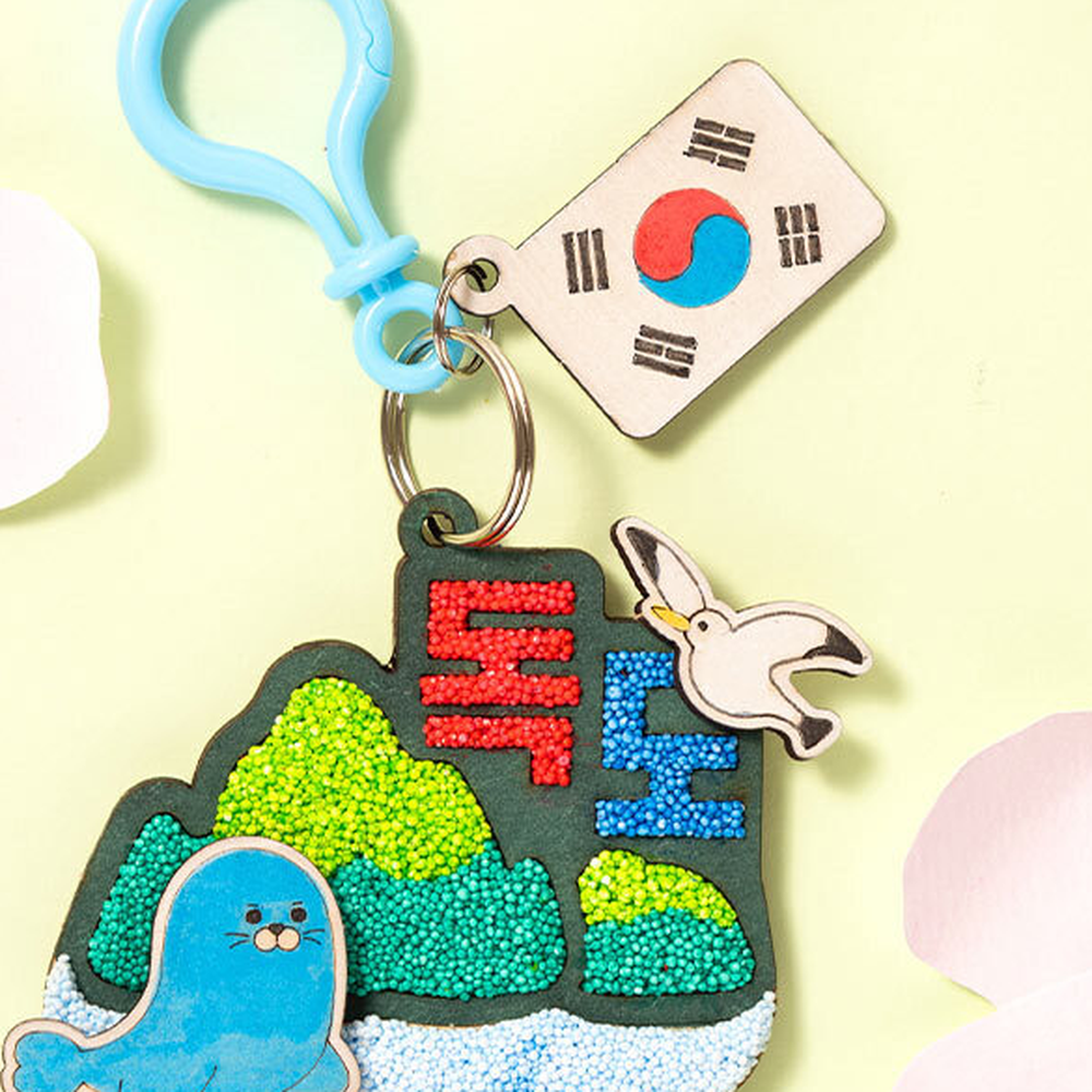 강치와독도 독도의날키링만들기 폼클레이가방걸이 10월25일미술프로그램 - 상세 이미지 3