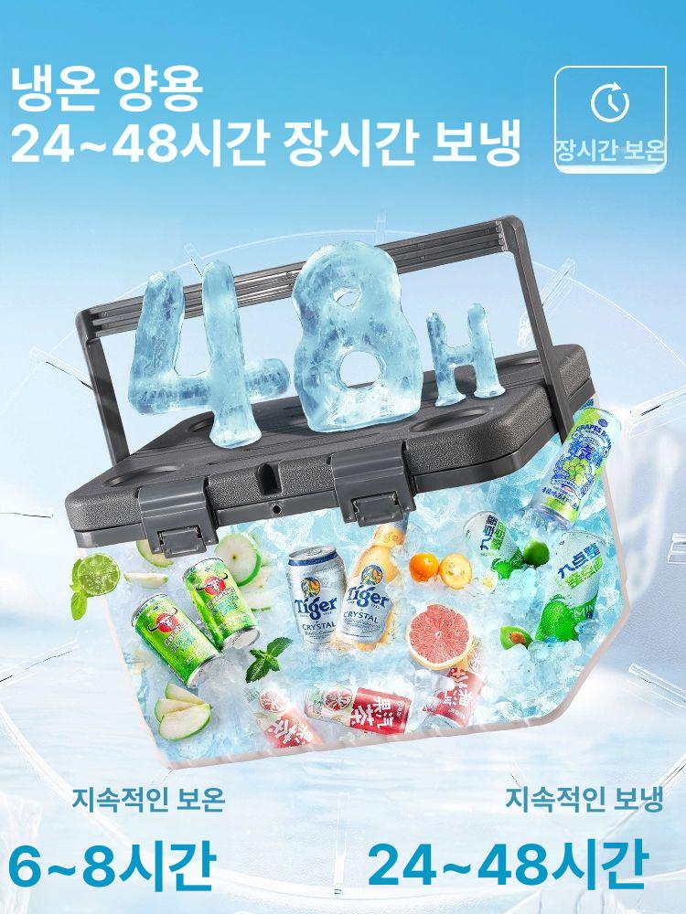 미니아이스박스 낚시아이스박스 캠핑 보냉백 보냉가방 6L 아이보리 6L 아이보리 - 상세 이미지 2