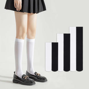 에멜강스 화이트 블랙 스타킹양말 장목 니삭스 오버니삭스 흰 레이스 시스루... 솔직 후기 | 실사용자 리뷰 분석 - 상품 이미지 1