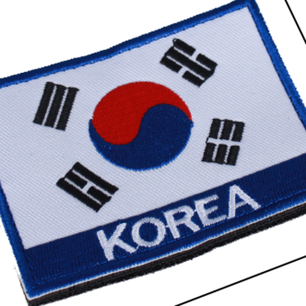 간편탈부착 단체복동호회유니폼태극기와펜 학생가방백팩꾸미기패치 파랑 - 상세 이미지 2