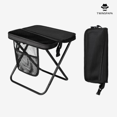 휴대용 2in1 크로스백형 폴딩 수납 캠핑 의자(P0000UFJ/2컬러) - 상품 이미지