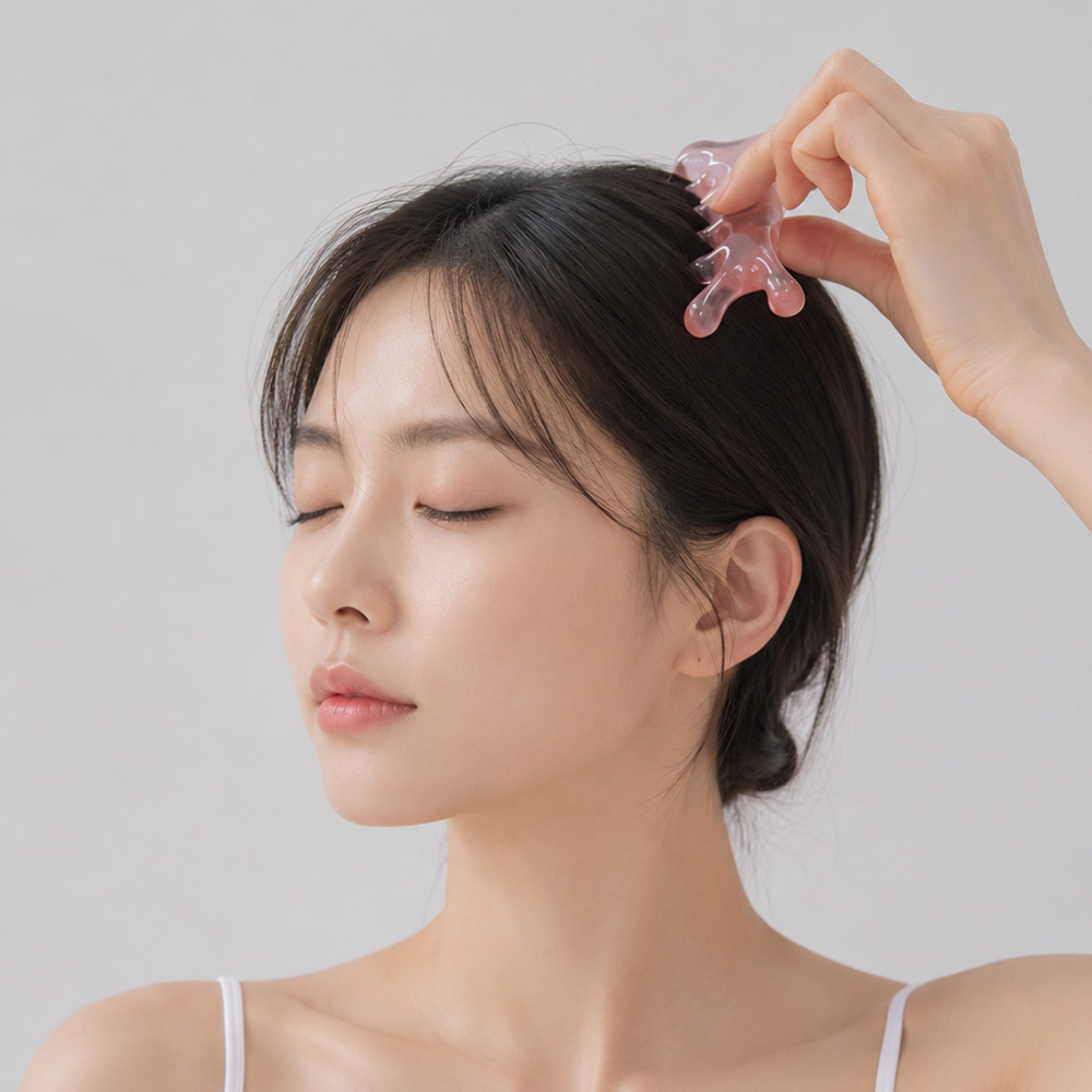 플림 하트멀티괄사 얼굴 두피 바디 괄사 마사지기 림프순환마사지 이미지 8