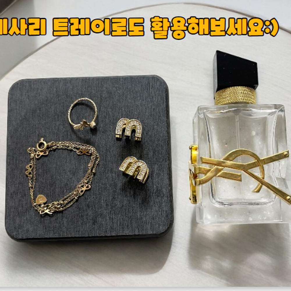 정사각형 컵머그컵건조받침트레이 욕실비누칫솔세안용품받침트레이 10x10 - 상세 이미지 4