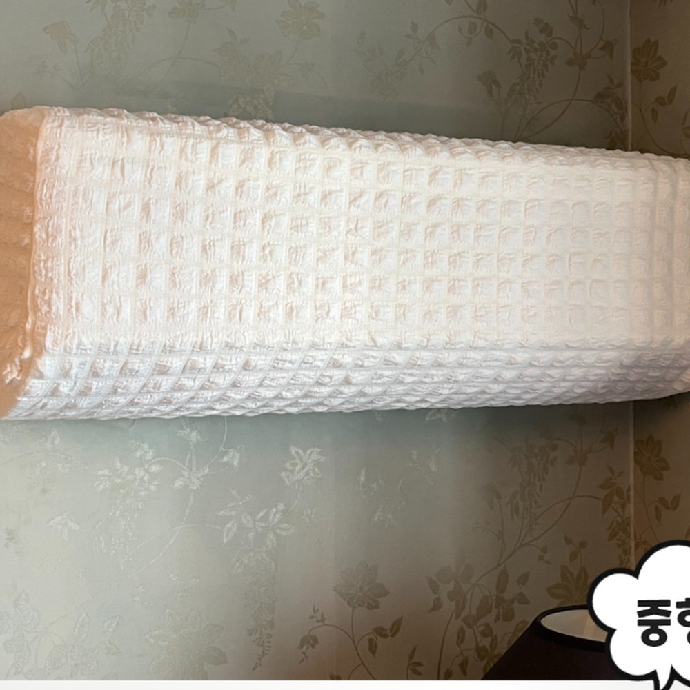올스판 비사용시즌오염방지에어컨커버 인테리어정돈에어컨커버 중형 - 상세 이미지 4