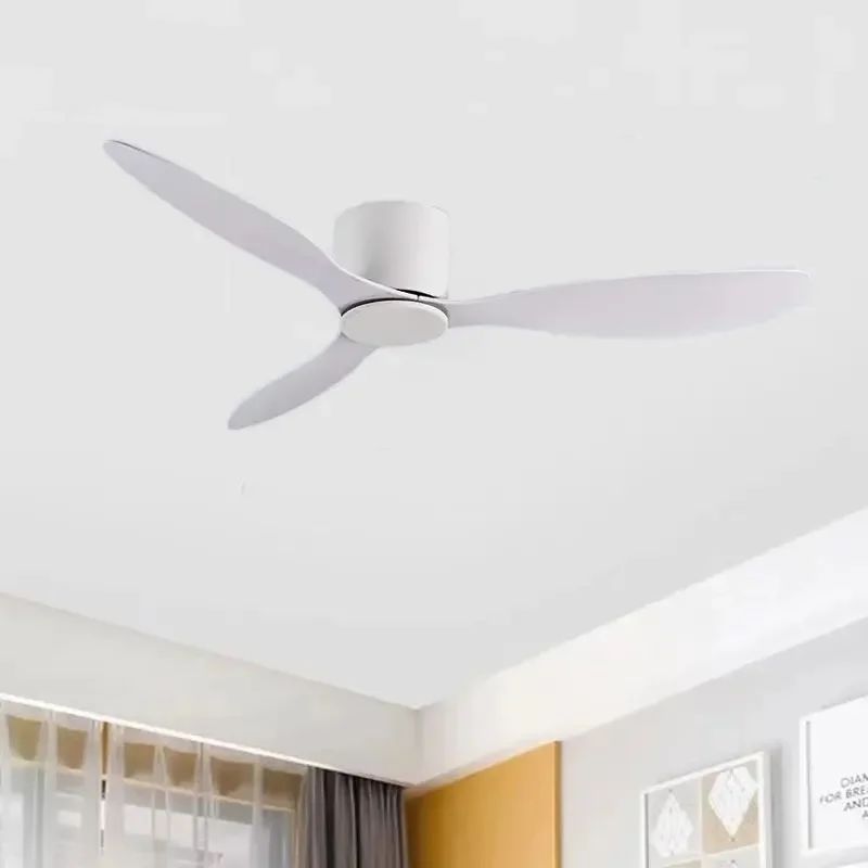 인치 낮은 층 DC 천장 팬 원격 제어 냉각 흰색 검정색 White No light 42Inch - 상세 이미지 2