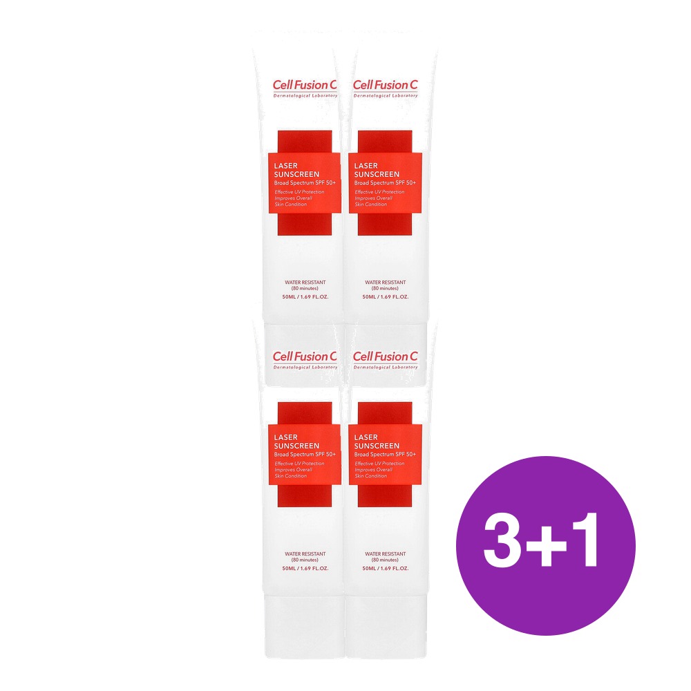 Cell Fusion C 레이저 자외선 차단제 SPF 50 50ml, 4개 - 상품 이미지