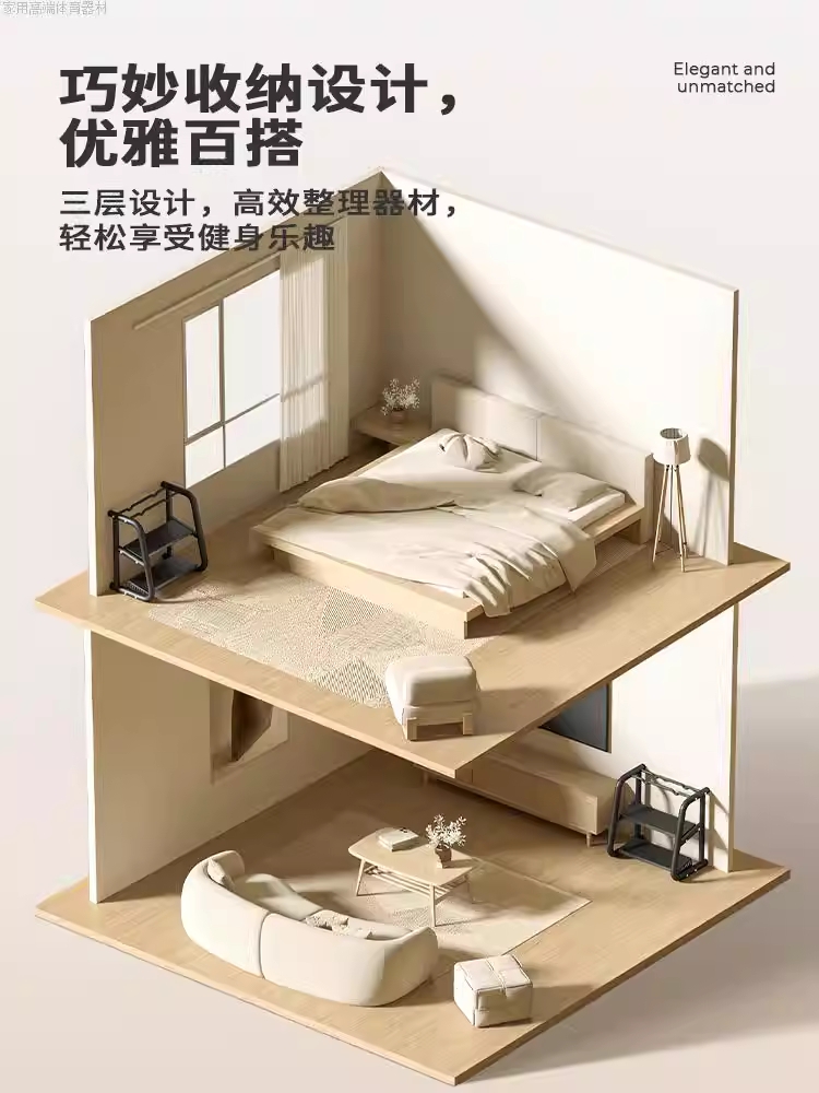 덤벨 정리대 아령 보관함 홈짐 헬스장 기구 거치대 이미지 6