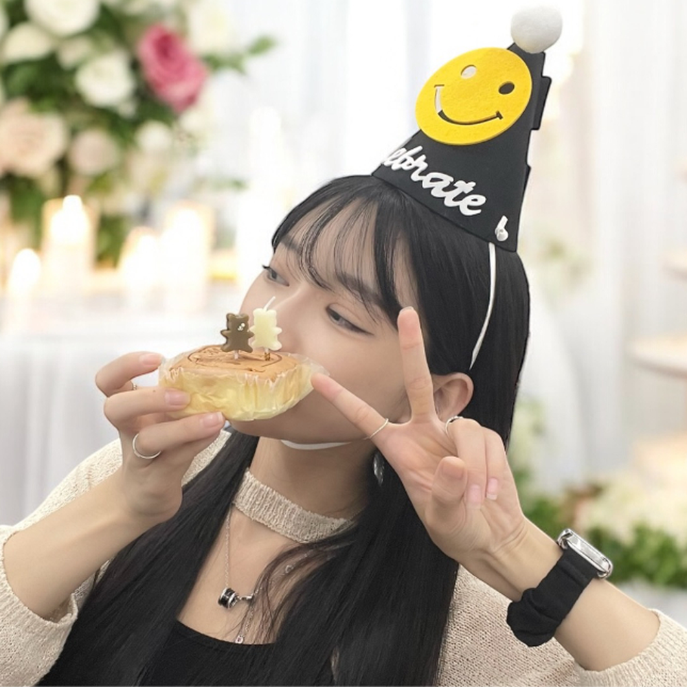 간편한조립 이벤트레크리에이션소품꼬깔모자 매장행사장데코연출모자 스마일 - 상세 이미지 2