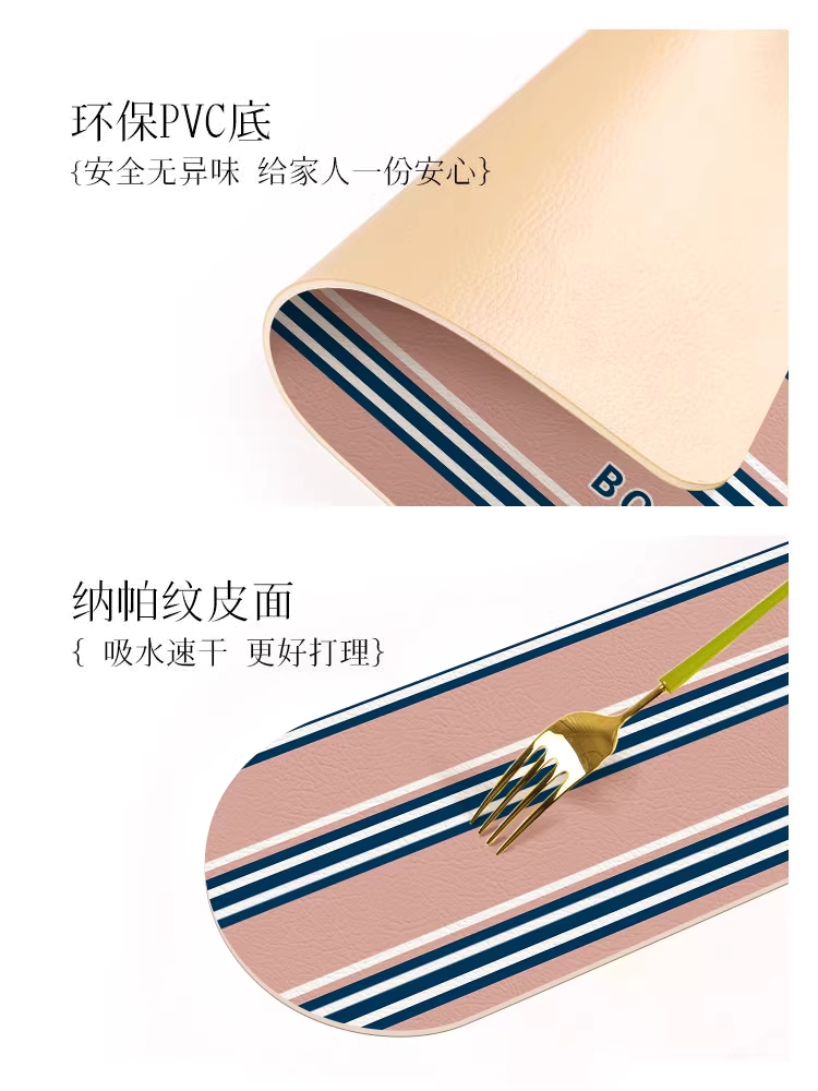 조리대 배수 매트 주방 용품 물기 싱크대 흡수 패드 14x14cm 이미지 6
