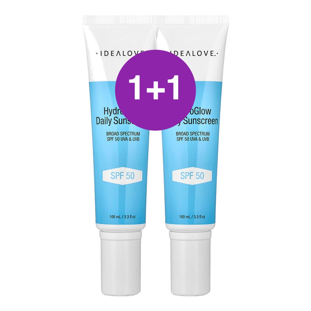 Hydro Glow 데일리 자외선 차단제 SPF 50 100ml 2개입 - 상품 이미지