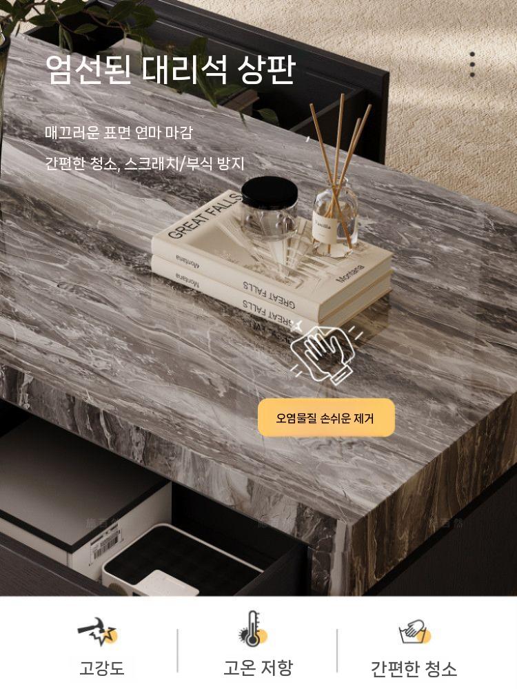 대리석 거실 좌식테이블 낮은 쇼파테이블 테이블 좌식 탁자 커피 좌탁 이미지 6