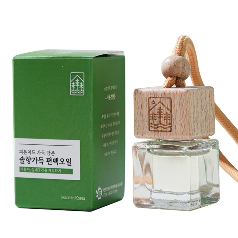 차량용 방향제 고급향기 디퓨저 피톤치드 편백오일 천연 편백향 1개 - 상품 이미지