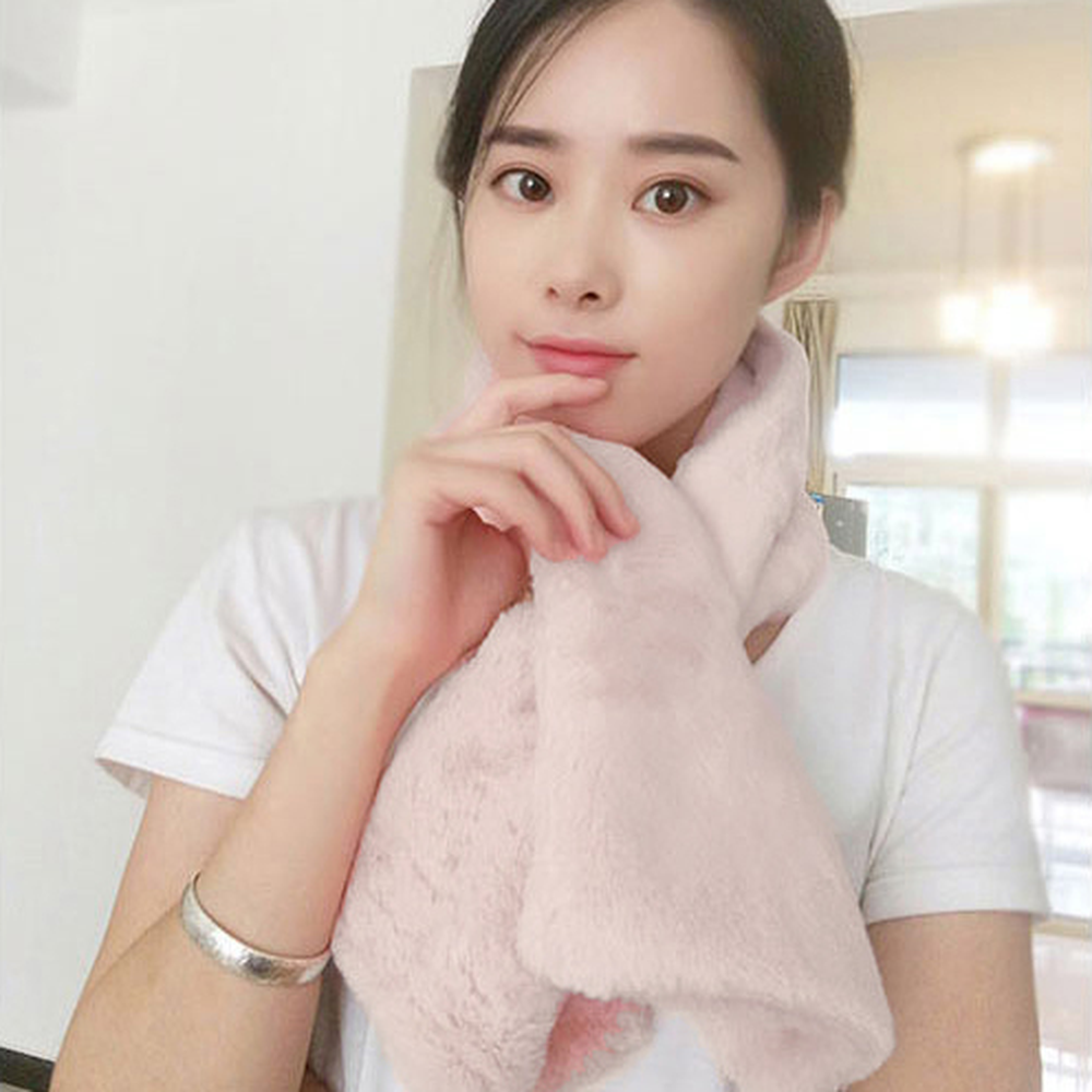 겨울템니팅넥워머 부드러운폴리퍼목도리 끼우는아크릴털목도리 4색 - 상세 이미지 2