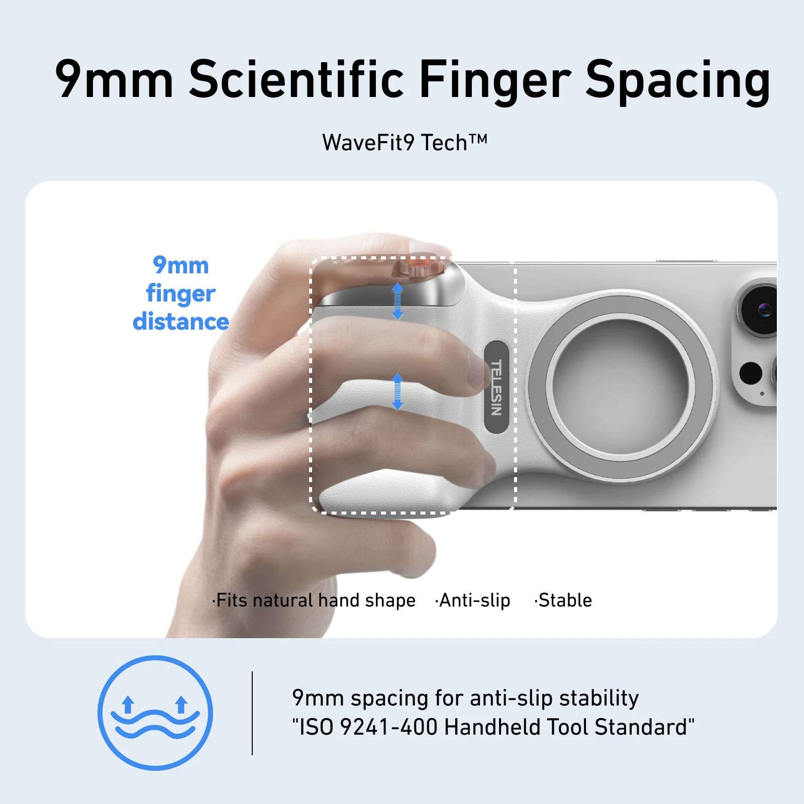 TELESIN 전화 카메라 촬영 핸드 그립 스마트폰 홀더 보조 안드로이드 원격 제어 Only Hand Grip - 상세 이미지 3