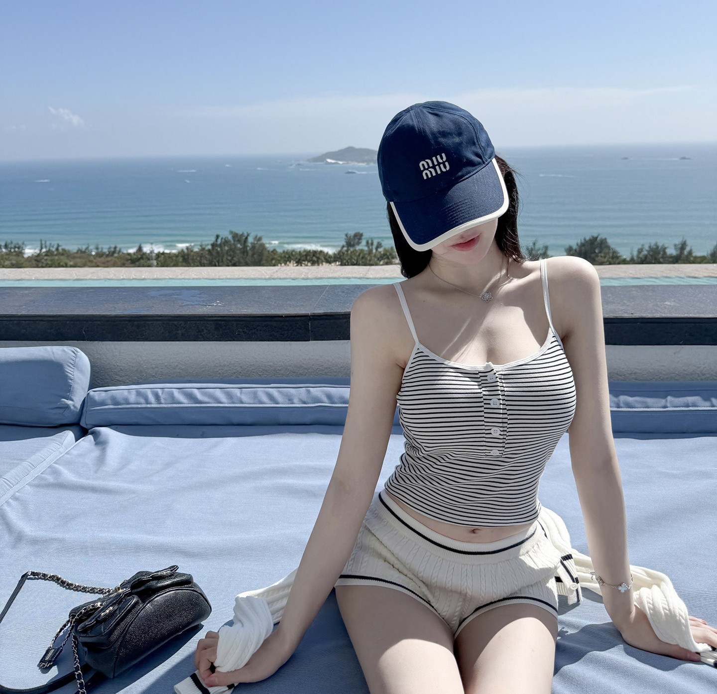 Ruoyu 브라 캡나시 끈나시 브라탑 민소매 캐미솔 레이어드 여름 탑 - 상품 이미지