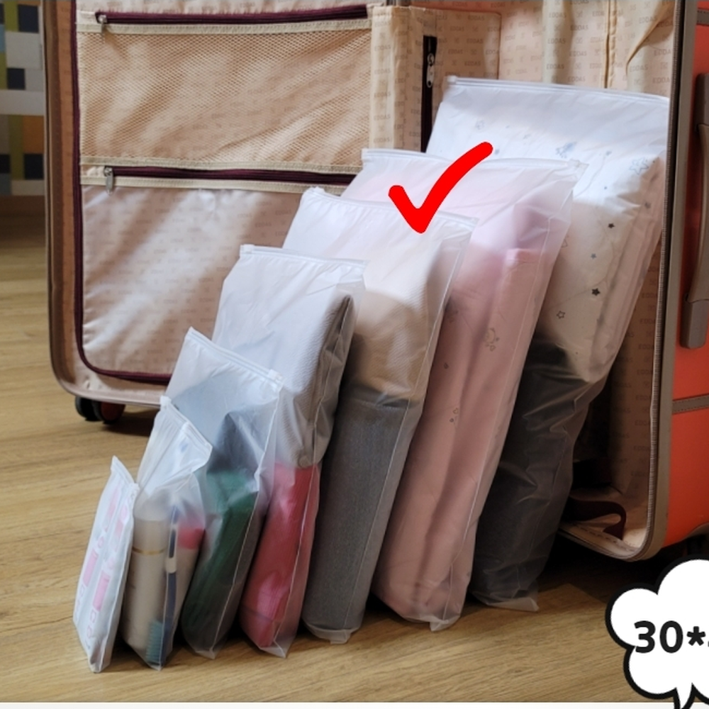 선물포장 수공예품보관용지퍼백 파우치대용지퍼백 30x40 - 상세 이미지 2