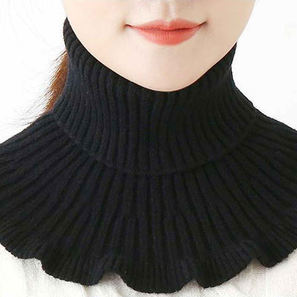 웨이브프릴 페이크목폴라 여성니트넥워머 페이크터틀넥 4컬러 - 상세 이미지 2
