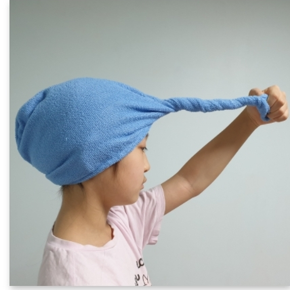 단추고정헤어케어헤어드라이타월 극세사욕실용품머리수건 긴머리용드라이수건 - 상세 이미지 4