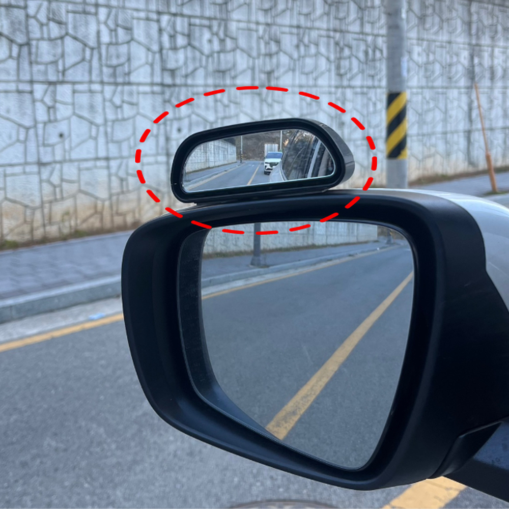 쉬운설치 사각지대보완사이드미러 주차후진보조거울 상하좌우각도조절 - 상세 이미지 2