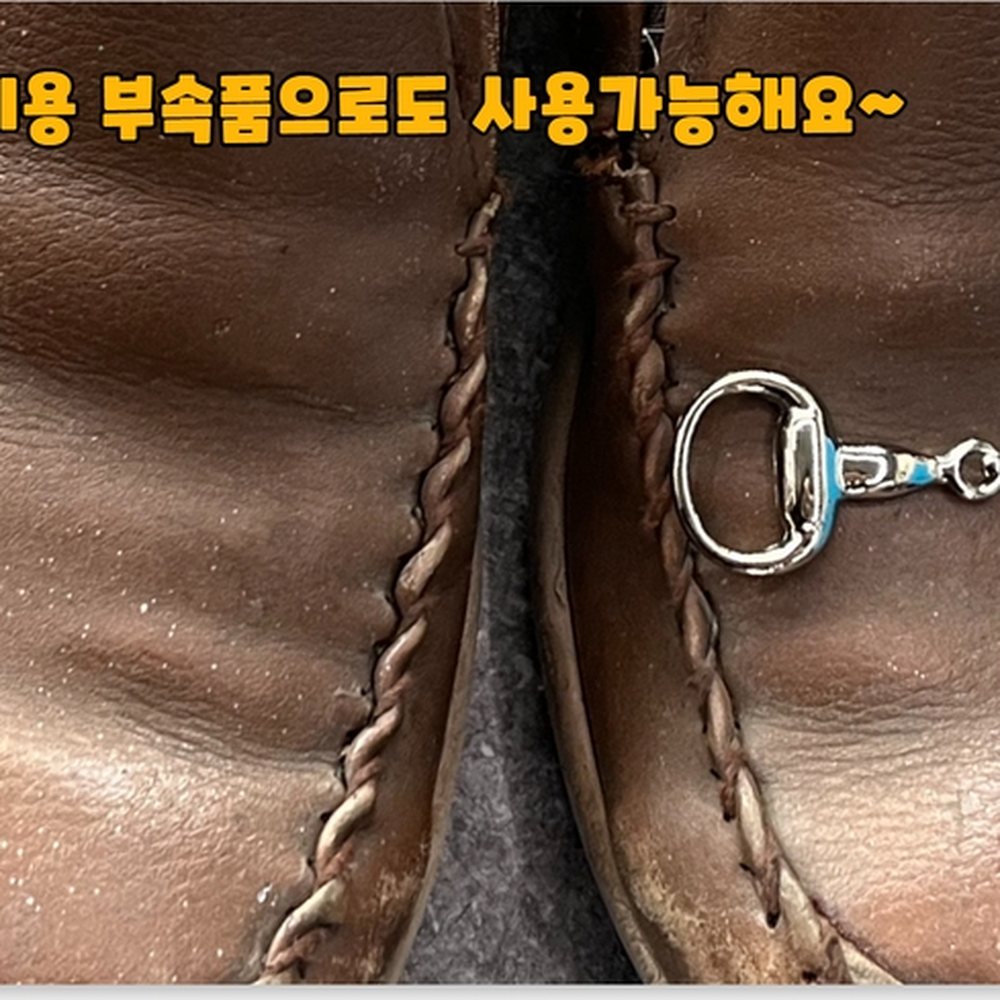 유동체인고리 손목트윌리고정스카프링 가방스트랩장식고리 D형 실버 - 상세 이미지 4