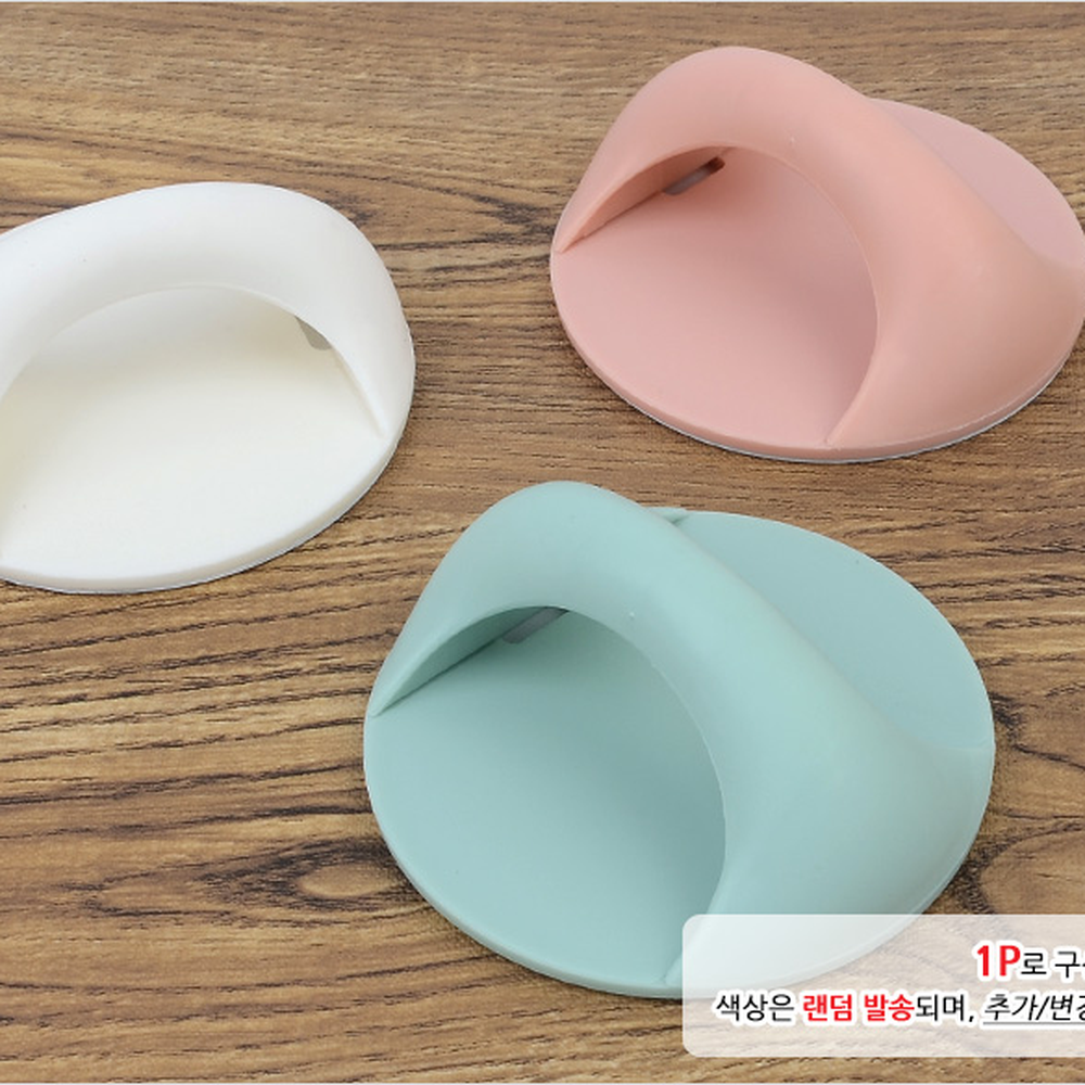 화이트접착식 파스텔톤원형서랍손잡이 민트색부착식가구손잡이 - 상세 이미지 4