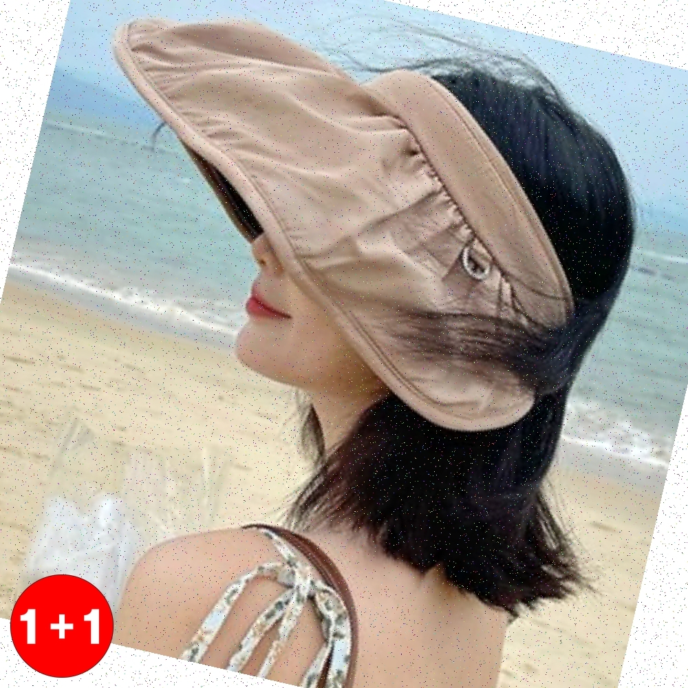 프릴썬캡 썬캡 롤업 여름 자외선차단 여성용 헤어밴드 여성썬캡 농사모자(주문의2배수량 배송) - 상품 이미지