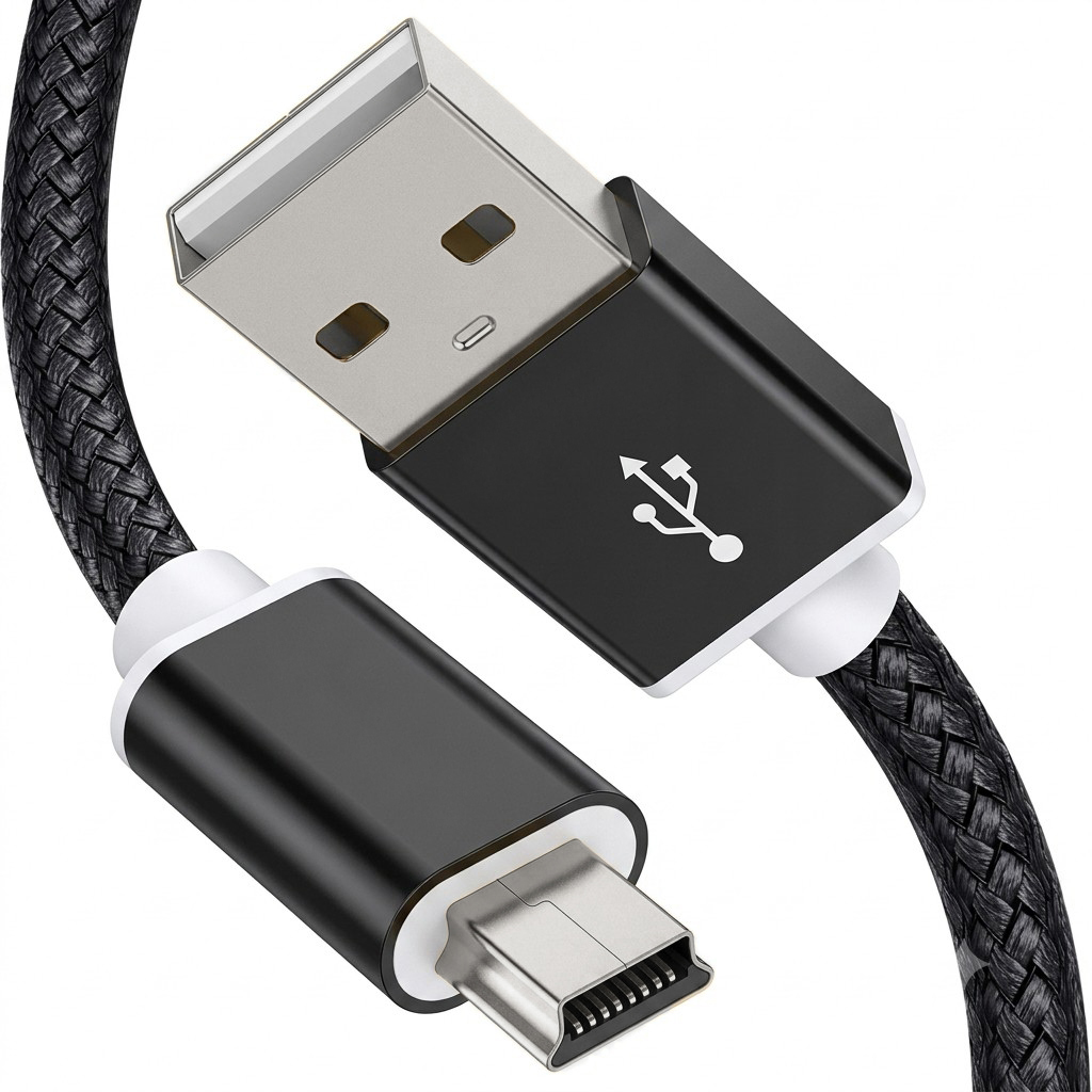 마이크로텍 USB2.0 미니5핀 외장하드 카메라 하이패스 케이블 0.25m - 상품 이미지