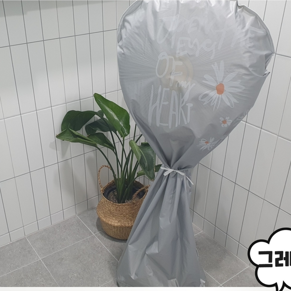 풀커버 아이안전보호선풍기덮개 이동시보호선풍기덮개 그레이 - 상세 이미지 2