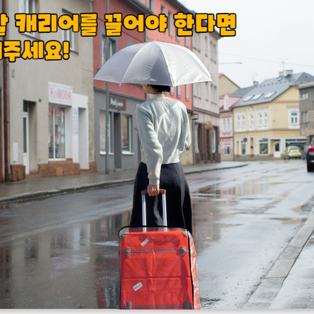 손잡이홀 공항수하물이동캐리어커버 화물칸적재보호커버 24인치 - 상세 이미지 3