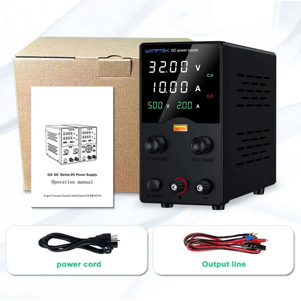 DC 전원 공급 장치 조정 가능 실험실 스위칭 Black 32V5A GA305H 220V EU Plug 이미지 6