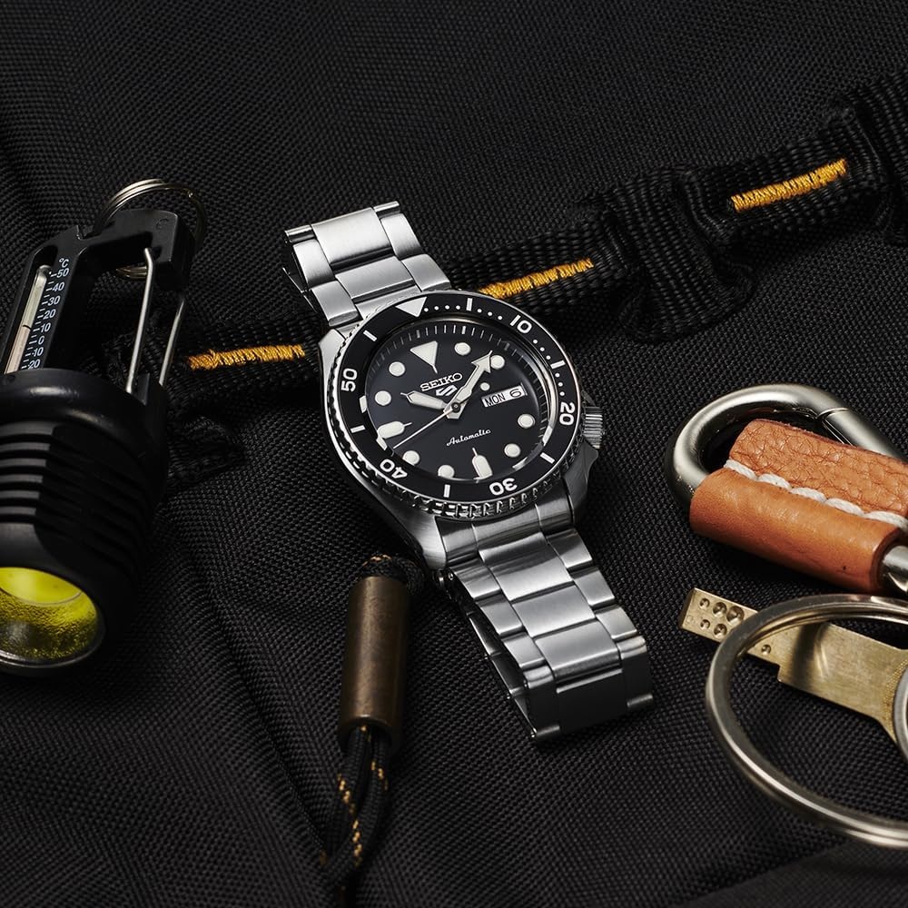 세이코 5 스포츠 SKX 오토매틱 남성 손목시계 메탈 블랙 SBSA005 - 상세 이미지 4
