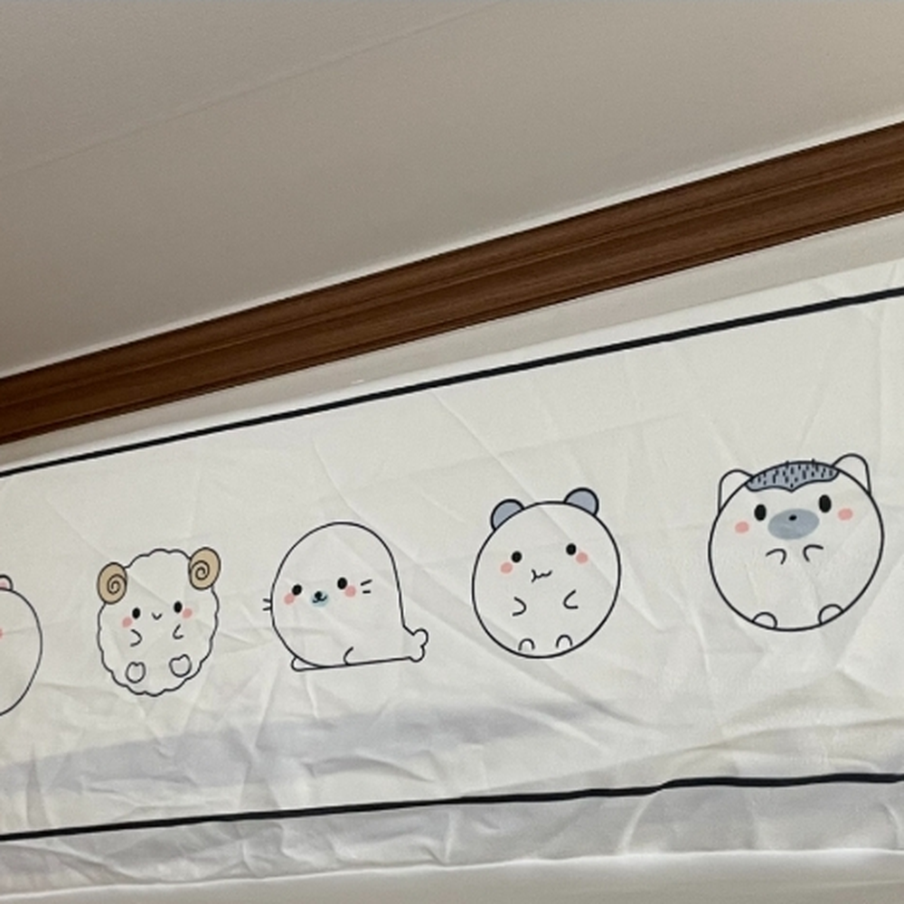 캐릭터디자인 학원벽걸이에어커버 에어컨필터관리보조덮개 77cm - 상세 이미지 3
