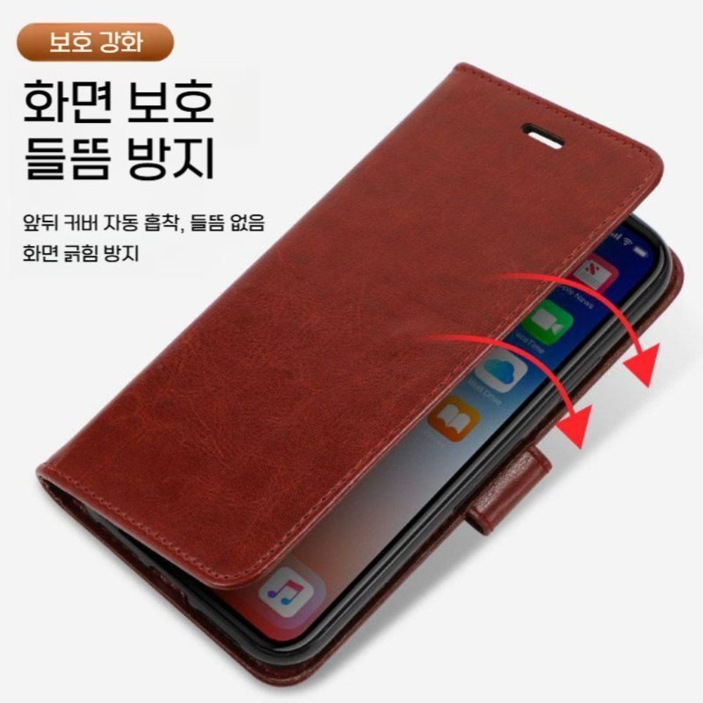 샤오미 17T 프로 케이스 플립 스크린 보호 커버 실리콘 카드 지갑 실리콘 커버 - 상세 이미지 2