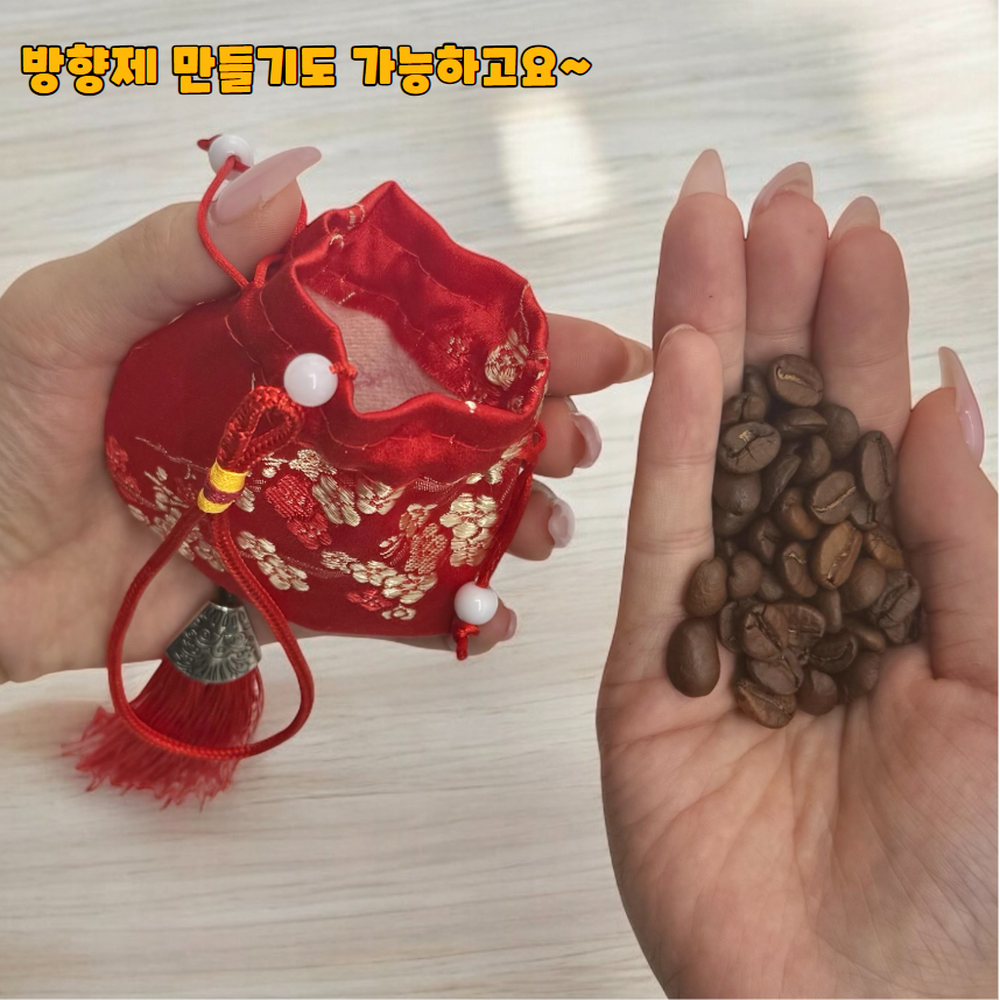 튼튼한끈고리 한국전통소품기념복주머니 행운복상징장식소품 레드 - 상세 이미지 3