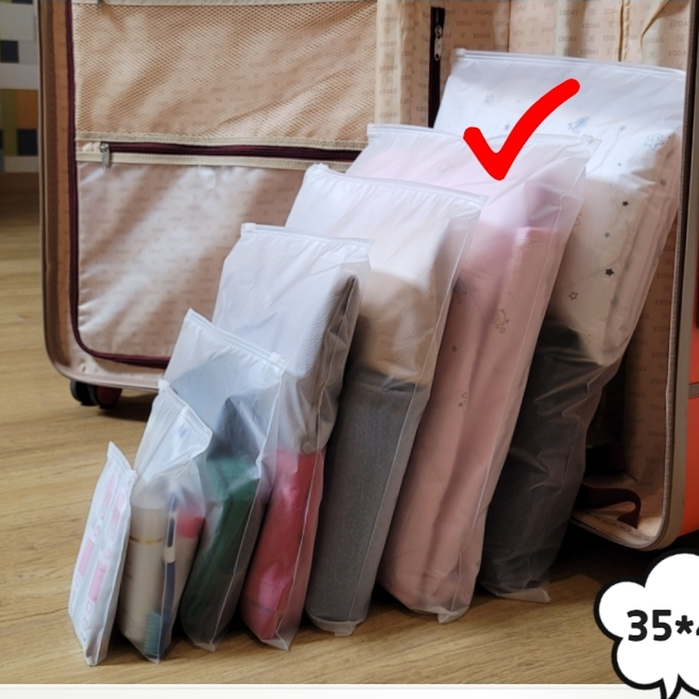 비상약품수납 여행용옷포장지퍼백 간식대량포장지퍼백 35x45 - 상세 이미지 3